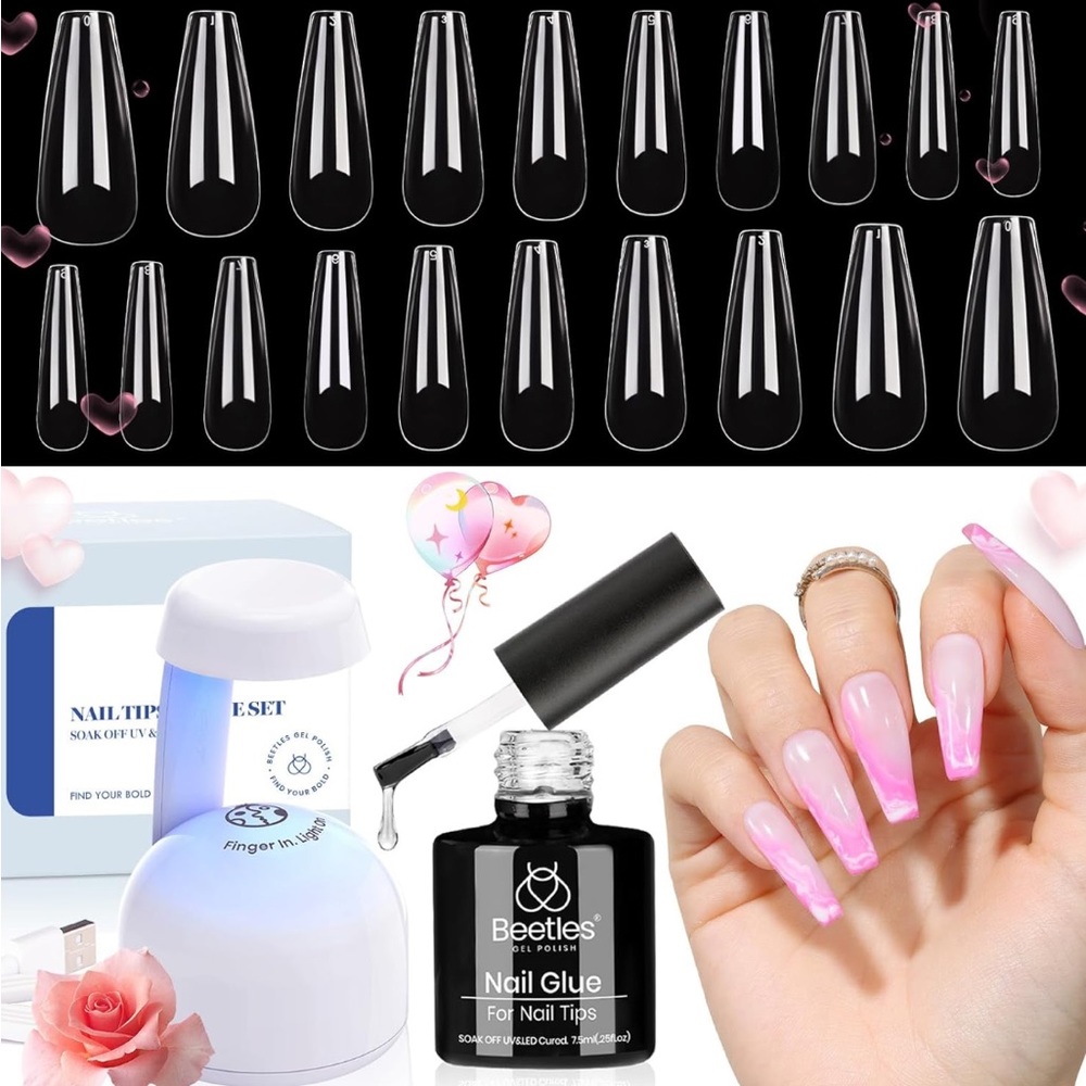 💅 BEETLES GEL NAIL KIT EXTENSION GEL X 💅